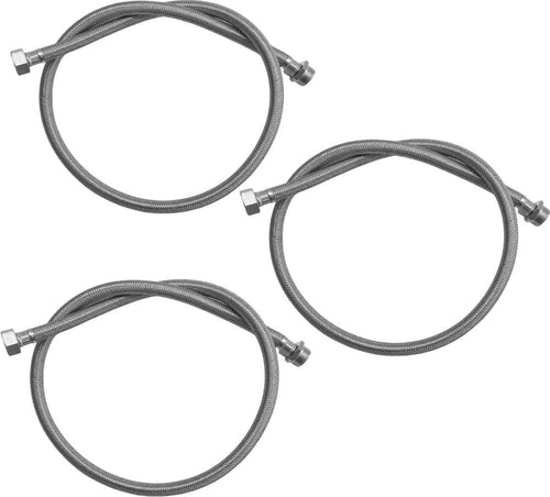 3 Pezzi Flessibile Acciaio Inox Maschio Femmina 1/2 Pollice Lunghezza cm 100 Fai da te/Tubature grezze/Tubi raccordi e accessori/Tubi e flessibili Ogomondo - Martina Franca, Commerciovirtuoso.it