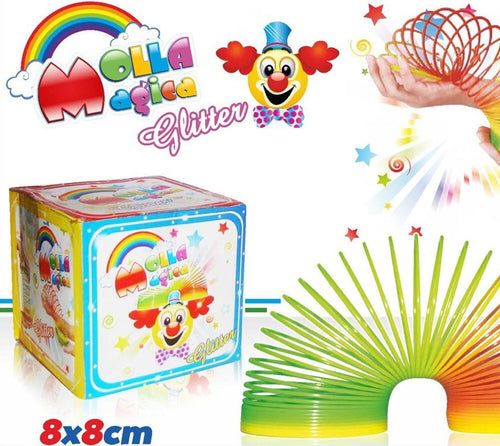 3-Pezzi-Molla-Magica-Colorata-Glitterata-A-Spirale-Giocattolo-Divertente-Bambino
