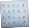 3 PIERCING ORECCHINI NASO 3 MM BRILLANTINO BIANCO BRILLANTINI ARGENTO ORECCHINO Moda/Bijoux a piccoli prezzi/Gioielli per il corpo/Piercing/Piercing a bottone Trade Shop italia - Napoli, Commerciovirtuoso.it