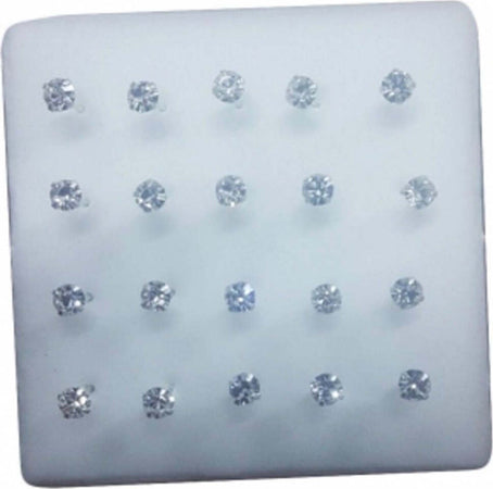 3 PIERCING ORECCHINI NASO 3 MM BRILLANTINO BIANCO BRILLANTINI ARGENTO ORECCHINO Moda/Bijoux a piccoli prezzi/Gioielli per il corpo/Piercing/Piercing a bottone Trade Shop italia - Napoli, Commerciovirtuoso.it