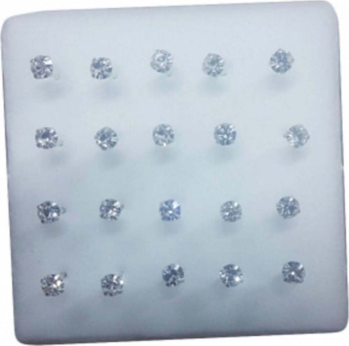 3 PIERCING ORECCHINI NASO 3 MM BRILLANTINO BIANCO BRILLANTINI ARGENTO ORECCHINO Moda/Bijoux a piccoli prezzi/Gioielli per il corpo/Piercing/Piercing a bottone Trade Shop italia - Napoli, Commerciovirtuoso.it