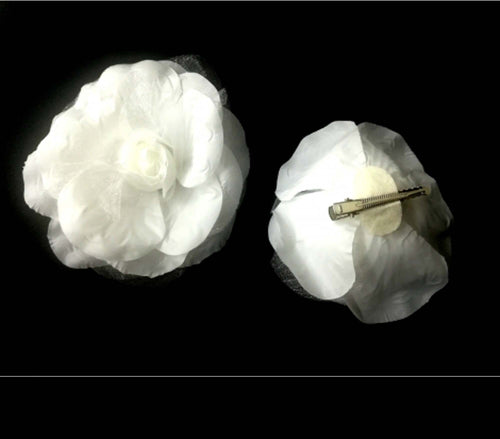 3 PINZA MOLLETTA METALLO ROSA BIANCO BIANCA FIORE ROSE CAPELLI ACCESSORI SPOSA  Trade Shop italia - Napoli, Commerciovirtuoso.it