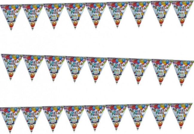3 PZ FESTONI é QUI LA FESTA 9 BANDIERINE COMPLEANNI NASCITA BATTESIMO FESTONE Casa e cucina/Hobby creativi/Materiali per hobby creativi/Forniture per feste/Articoli per feste e compleanni per bambini/Decorazioni/Ghirlande festoni e coriandoli/Ghirlande Trade Shop italia - Napoli, Commerciovirtuoso.it