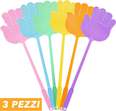 3 Pz Paletta Abbattimosche Abbatti Mosche Scaccia Insetti Colori Assortiti 47 Cm Giardino e giardinaggio/Giardinaggio/Prodotti fitosanitari e pesticidi/Palette schiacciamosche Trade Shop italia - Napoli, Commerciovirtuoso.it