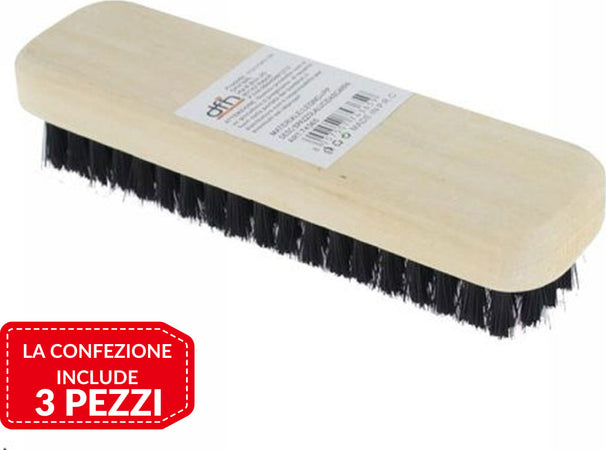 3 Pz Spazzola Per Scarpe Con Setole Per Pulizia Lucidatura Con Manico In Legno Casa e cucina/Detergenti e prodotti per la pulizia/Strumenti di pulizia/Pagliette e spazzole per pulire Trade Shop italia - Napoli, Commerciovirtuoso.it