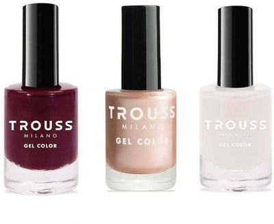 3 Smalti Gel Color Trouss Milano Wine Red- Golden Nude- White Mast Industria Italiana Srl