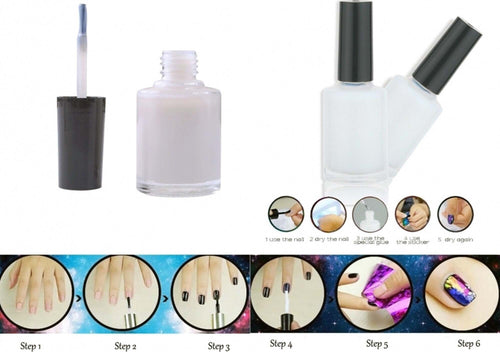3 SMALTI UV COLLA ADESIVO BIANCO CARTINE DECORAZIONI GEL RICOSTRUZIONE NAIL ART Bellezza/Manicure e pedicure/Decorazioni per unghie/Unghie finte e accessori/Sagome per unghie Trade Shop italia - Napoli, Commerciovirtuoso.it