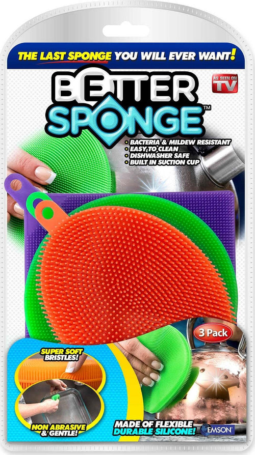 3 Spugne Presine Multiuso Con Setole Morbide Sgrassa Stoviglie Elimina Batteri Casa e cucina/Tessili per la casa/Tessili da cucina/Strofinacci Trade Shop italia - Napoli, Commerciovirtuoso.it