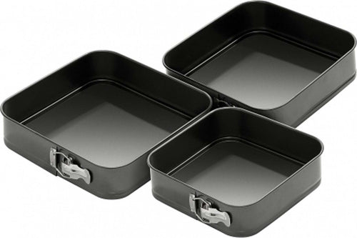 3 TORTIERE QUADRATE TORTIERA A CERNIERA REMOVIBILE ANTIADERENTE MISURE 22 24 26 Casa e cucina/Teglie da forno e accessori per pasticceria/Teglie e stampi/Teglie per torte/Teglie a cerniera Trade Shop italia - Napoli, Commerciovirtuoso.it