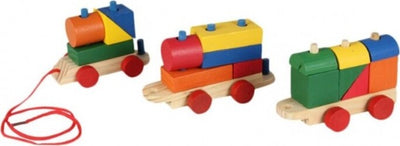 3-Vagoni-Vani-Vagone-Trenino-Treno-Mattoncini-Mattoni-Blocks-Blocchi-Bambini