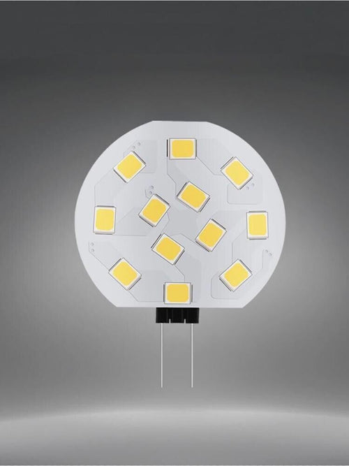 3 X Lampadina 12 Led Luce Naturale Lampada Slim Piastra Tonta G4 2 Watt Kovalmax