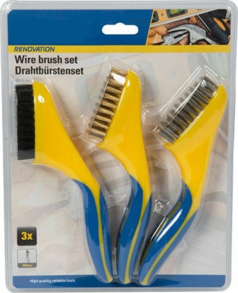 3-X-Spazzole-Pulizia-Metallo-Acciaio-Kit-Pittura-Spazzola-Per-Ferro-Fai-Da-Te