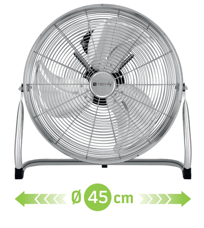 Ventilatore Industriale da Pavimento Diametro 45 cm 3 Livelli di Potenza