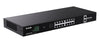 Switch Ethernet 18GE+2SFP non gestito con 16 Porte PoE, G1120P-16-150W