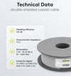 Cavo Coassiale SAT 100 dB Doppia Schermatura CCS 100m