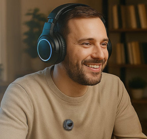 Set 2 Mini Microfoni Lavalier Wireless con Ricevitore USB-C e Custodia di Ricarica, TASSA