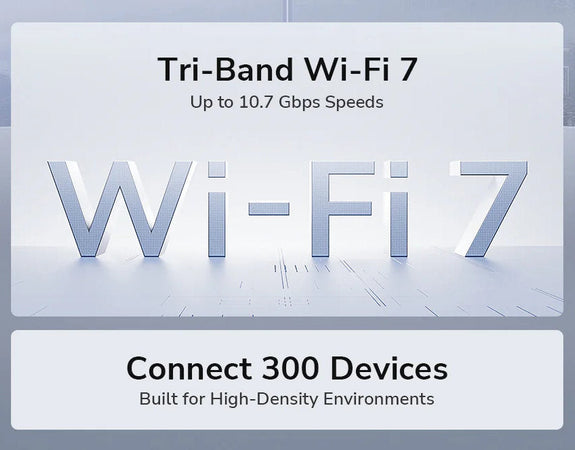 Punto di Accesso Wireless Multi-Gigabit Tri-band WiFi 7 BE11000 Mesh a Muro/Soffitto, AP11000