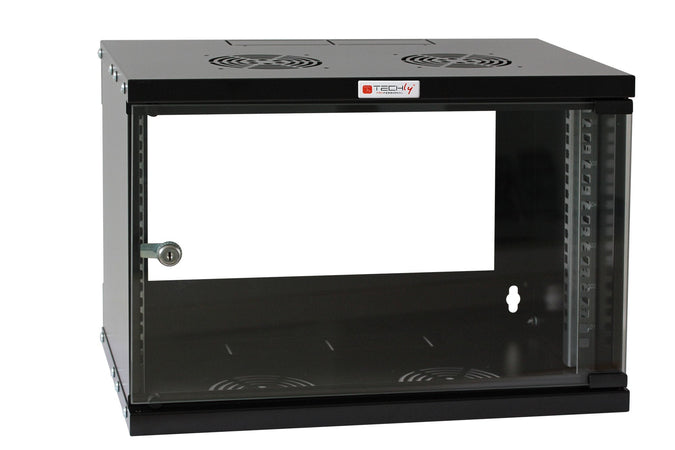 Armadio Rack 19'' a Muro 9U prof. 320 Nero Assemblato