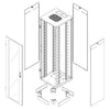 Armadio Rack NextGen 19'' 600x600 27U Grigio