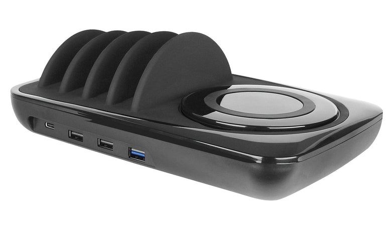 Docking Station USB 5 posti con Caricabatterie Wireless Removibile