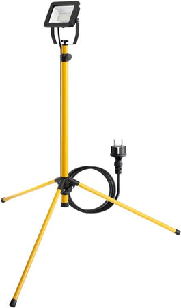 Faretto da Costruzione a LED con Treppiede Telescopico 30W