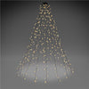 Catena Luminosa 400 Luci LED IP44 Bianco Caldo per Albero con Anello