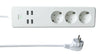 Multipresa Intelligente 3 Prese Schuko 4 USB Controllo Vocale, R4028