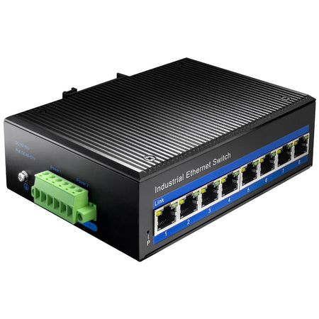 Switch Industriale Gigabit 8 Porte, IG1008