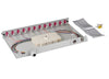 Cassetto Ottico 19'' Assemblato con 12 Bussole e 24 Pigtails LC Duplex Multimodale OM4