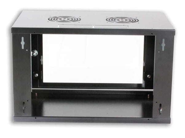 Armadio Rack 19'' a muro 10 unità prof. 400 Nero Assemblato