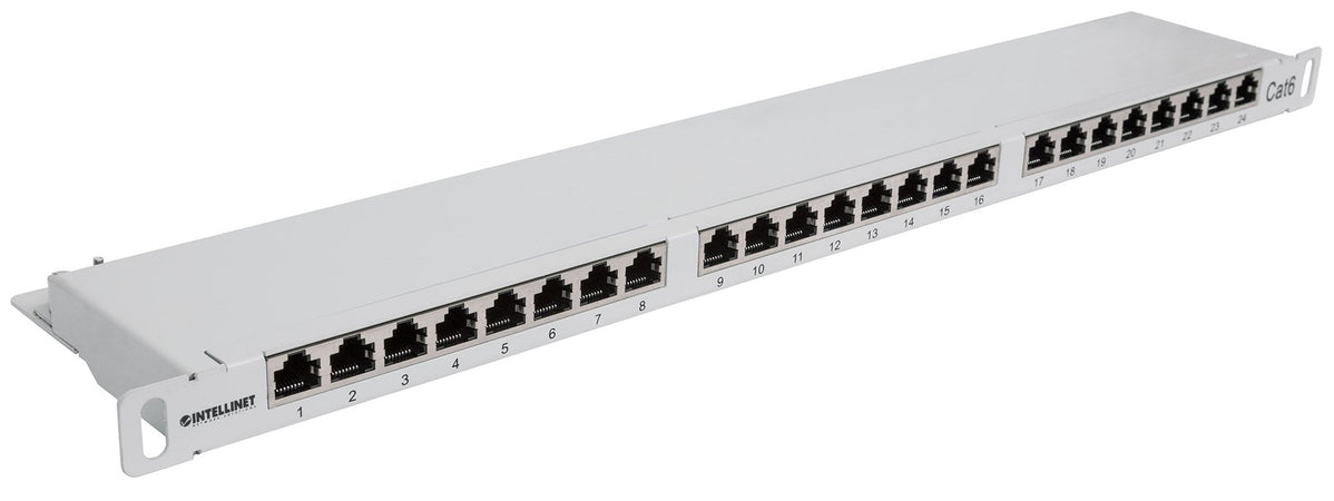 Pannello Patch 24 posti 19'' 0.5U Cat6 FTP Grigio