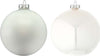 30 palline natalizie di vetro Bianco Lucido ed Opaco da Ø 6 cm, Pendaglio Tinta Unita Casa e cucina/Decorazioni per interni/Addobbi e decorazioni per ricorrenze/Decorazioni natalizie/Addobbi e decorazioni/Palle e palline MagiediNatale.it - Altamura, Commerciovirtuoso.it