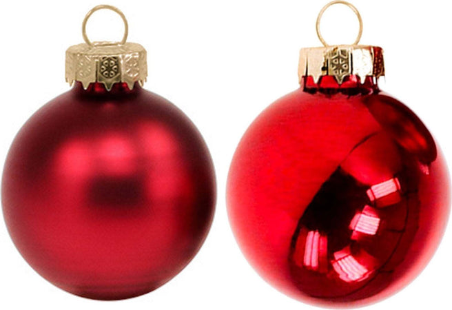 30 palline natalizie di vetro Rosso Lucido e Opaco da Ø 6 cm, Pendaglio Tinta Unita Casa e cucina/Decorazioni per interni/Addobbi e decorazioni per ricorrenze/Decorazioni natalizie/Addobbi e decorazioni/Palle e palline MagiediNatale.it - Altamura, Commerciovirtuoso.it