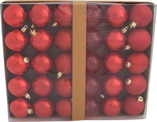30 palline natalizie in PVC Rosso Lucido e Opaco da Ø 6 cm, Pendaglio Tinta Unita Casa e cucina/Decorazioni per interni/Addobbi e decorazioni per ricorrenze/Decorazioni natalizie/Addobbi e decorazioni/Palle e palline MagiediNatale.it - Altamura, Commerciovirtuoso.it