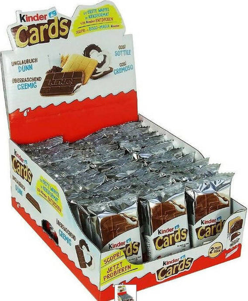 30 pezzi Kinder Cards merendina Ferrero 25,6 gr confezione 30 pz snack e merendine dolci Non solo caffè online - Albano Laziale, Commerciovirtuoso.it