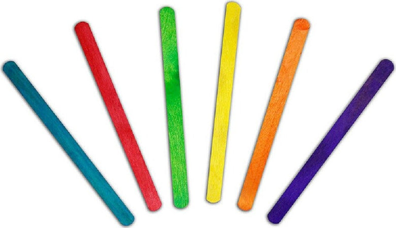 300 Stecche Colorate Bastoncini In Legno Naturale Lavoretti Bricolage 110 X 10mm Giocattoli e infanzia > Scuola > Cancelleria Trade Shop italia - Napoli, Commerciovirtuoso.it