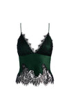 Alice + Olivia Top Black/green da donna