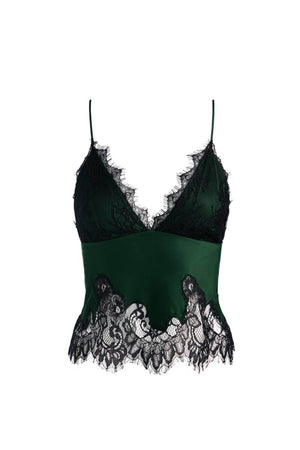 Alice + Olivia Top Black/green da donna