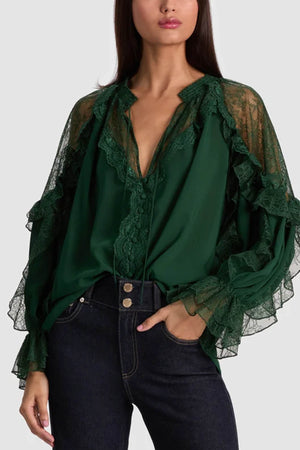 Alice + Olivia Camicie Verde da donna