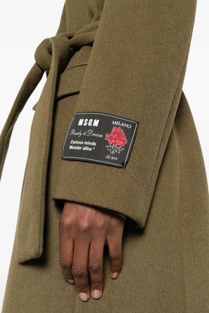 MSGM Giacconi Verde da donna