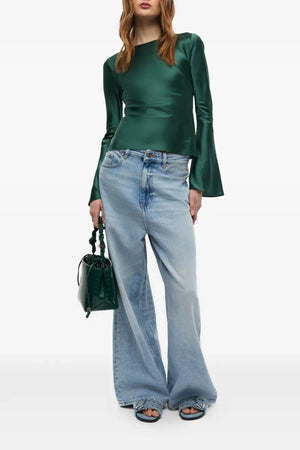 GANNI Camicie Verde da donna