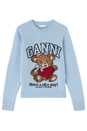 GANNI Maglie Azzurro da donna