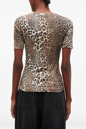 GANNI T-shirt e Polo Marrone da donna
