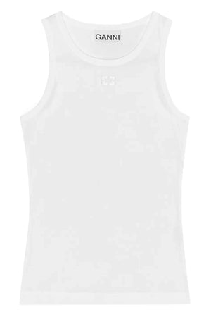 GANNI Top Bianco da donna