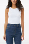 GANNI Top Bianco da donna
