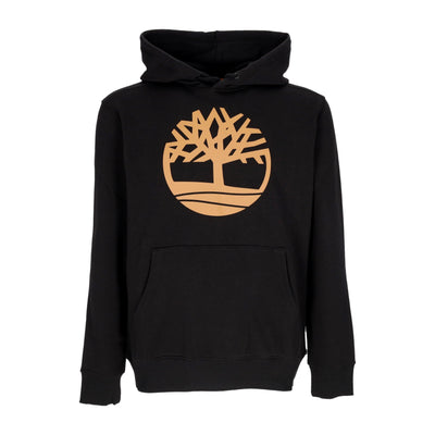 TIMBERLAND Felpa Cappuccio Uomo Tree Logo Hoodie Black/wheat Boot da uomo