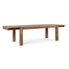 Tavolo Salford allungabile rettangolare, con gambe, piano in legno sheesham, stile design