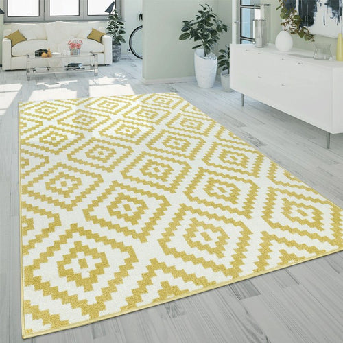 Tappeto Arredo a Pelo Corto Etnico