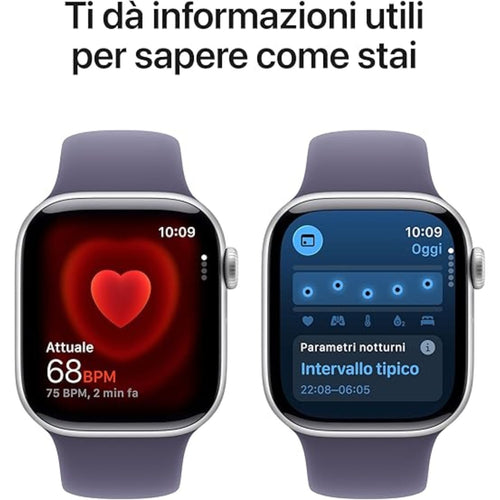 Apple Watch Serie 11 46mm AC/Silver SB/Purple Fog S/M ITA MEV94QL/A