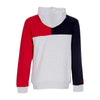 MITCHELL & NESS Felpa Cappuccio Uomo Nba Tie Breaker Fleece Hoodie Hardwood Classics Chibul Grey Heather/red da uomo